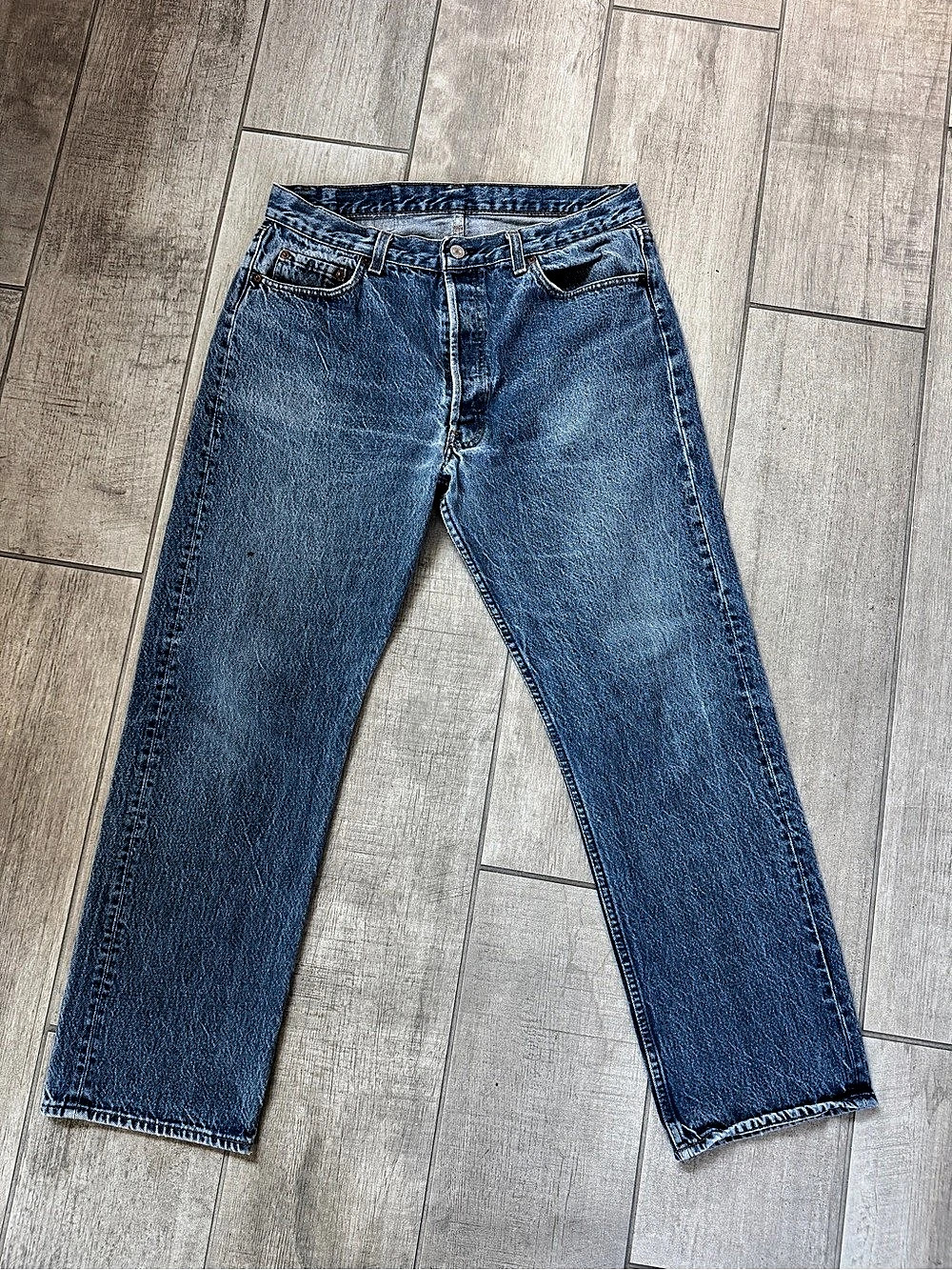 Vintage Levi's 501 Straight Leg Jeans Waist 36x30 Blue